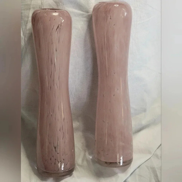 Beautiful Vintage pastel lavender bubble art glass vase!Unmarked! Price is for 1 - Picture 5 of 9